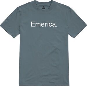 NWT Emerica. Pure Tee Shirt Dusty Blue Skateboarding Size Large